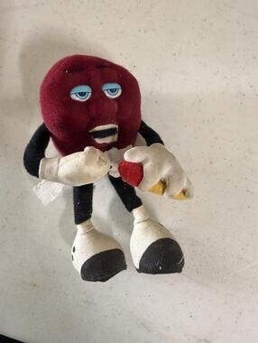 Vintage Applause Plush Toy Red Character with Paintbrush